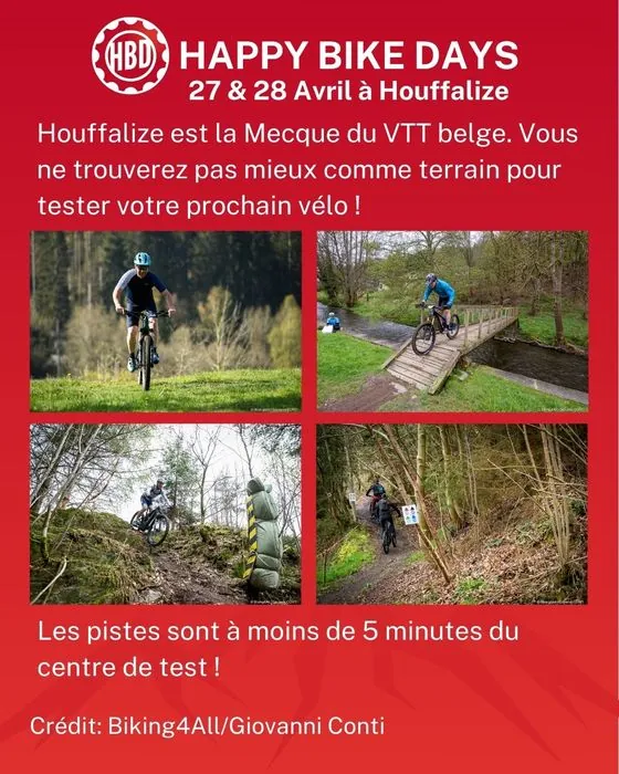 Les pistes à 5 minutes du centre de test